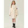 Authentic White Energy Goose Mohair Suit Collar Kid's Lamb Coat Elite Kids Online for Sale