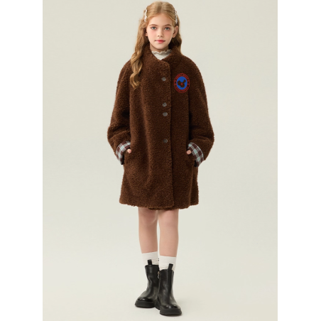 Authentic Chocolate Energy Goose New Kid's Lamb Coat Elite Kids Online for Sale