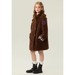 Authentic Chocolate Energy Goose New Kid's Lamb Coat Elite Kids Online for Sale