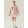 Authentic Pink Energy Goose High Collar Kid's Lamb Short Coat Elite Kids Online for Sale