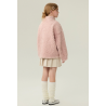 Authentic Pink Energy Goose High Collar Kid's Lamb Short Coat Elite Kids Online for Sale