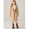 Authentic Beige Energy Goose Cashmere Kid's Lamb Coat Elite Kids Online for Sale