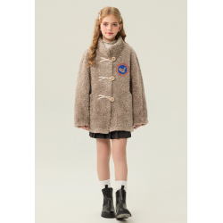 Authentic Gray Energy Goose National Style Kid's Lamb Coat Elite Kids Online for Sale