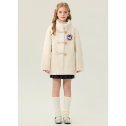 Authentic Gray Energy Goose National Style Kid's Lamb Coat Elite Kids Online for Sale