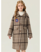 Fashion Energy Goose Elite Kid's Woolen Plaid Coats Online for Sale